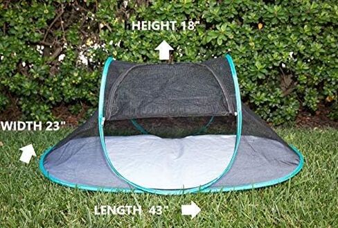 Nala and Company - The Cat House Outdoor Pet Enclosure for Indoor Cats - 43" x 23" x 18" - Portable, View, Pop Up Lounger Tent for Deck, Patio, Porch, Yard, Balcony & RV Travel - with Storage Pouch in Saudi Arabia