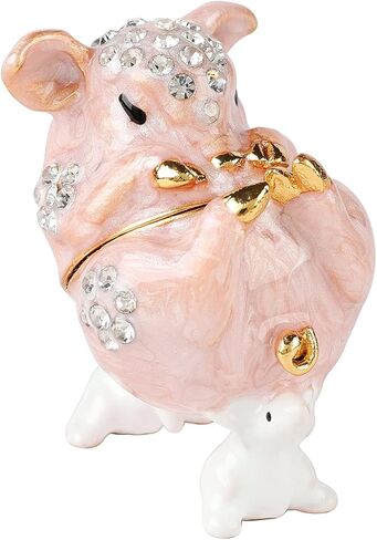 FASSLINO صناديق حلية الفأر اللطيفة المفصلية المطلية يدويًا على شكل حيوانات زينة هدية فريدة لديكور المنزل in Kuwait