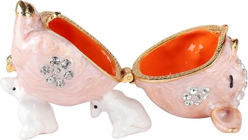 FASSLINO صناديق حلية الفأر اللطيفة المفصلية المطلية يدويًا على شكل حيوانات زينة هدية فريدة لديكور المنزل in Kuwait