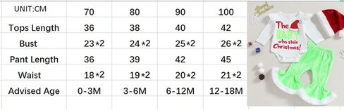 Louatui Christmas Baby Boy Girl Outfit Infant The Baby Who Stole Christmas Outfit Romper Furry Suspender Pants Xmas Gifts in Kuwait