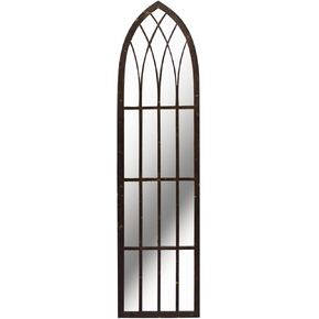 Eastwell Decorative Wall Mirrors Arched Window Mirrors Large Metal Frame Mirrors for Living Room Bedroom Entryway Bathroom Vanity, Farmhouse & Mid-Century Wall Decor（Black, 39.6“×9.8"