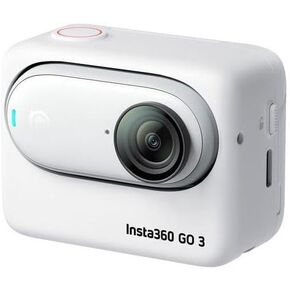 انستا360 كاميرا اكشن جو 3 (64GB) - كاميرا اكشن صغيرة وخفيفة الوزن، محمولة ومتعددة الاستخدامات، من منظور الشخص الاول بدون استخدام اليدين، يمكن تركيبها في اي مكان وتثبيت، متعددة الوظائف، مقاومة للماء، in Kuwait