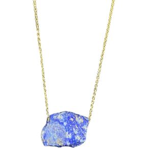 قلادة AITELEI من الكوارتز الوردي الخام الطبيعي مع سلسلة مطلية بالذهب عيار 18 قيراط قابلة للتعديل، قلادة من الأحجار الكريمة الخام والكريستال وحجر الشفاء من الريكي والأحجار الكريمة الروحية للنساء والرجال in Kuwait