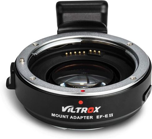 VILTROX EF-E II Auto Focus Lens Mount Adapter 0.71x Focal Reducer Speed Booster with CDAF/PDAF Switch for Canon EF Lens to Sony E-Mount Camera A9 A7RIII A7RII A7III A6500 A6300 A6400 A7SII A7R in Saudi Arabia