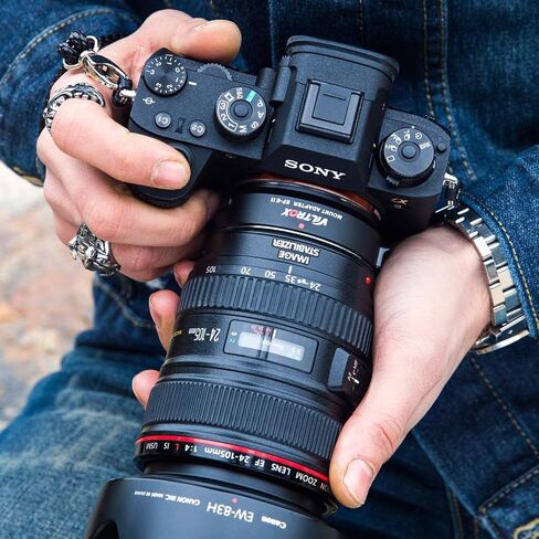 VILTROX EF-E II Auto Focus Lens Mount Adapter 0.71x Focal Reducer Speed Booster with CDAF/PDAF Switch for Canon EF Lens to Sony E-Mount Camera A9 A7RIII A7RII A7III A6500 A6300 A6400 A7SII A7R in Saudi Arabia