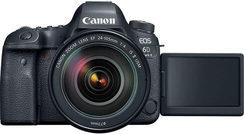 Canon EOS 6D Mark II DSLR Camera with 24-105mm f/4L II Lens (1897C009) + Canon EF 50mm Lens + 64GB Memory Card + Color Filter Kit + Case + Filter Kit + Photo Software + LPE6 Battery + More (Renewed) in Saudi Arabia