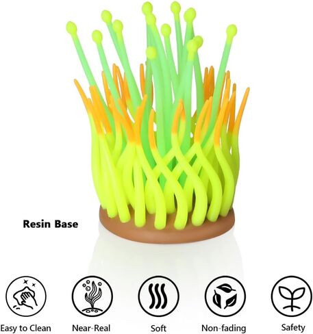 نباتات حوض السمك إيموشنلايت، ديكورات راتنج خزان الأسماك الاصطناعية ديكور قنافذ البحر الفلورسنت الملونة، عبوة واحدة in Kuwait