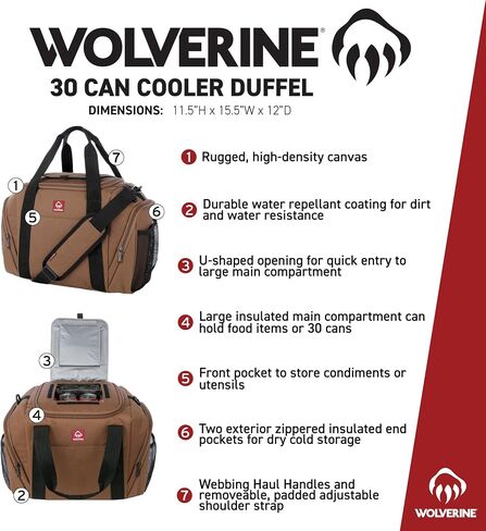 WOLVERINE 30 Can Cooler Duffel in Saudi Arabia