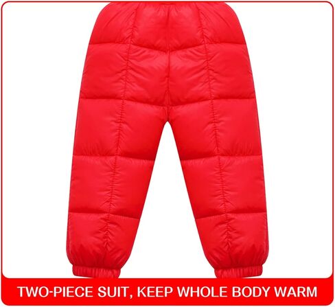 Winter Hooded Down Coat and Pants Suit for Kids Baby Boys Girls Lightweight Puffer Bear Hoods Infant Outerwear in Kuwait