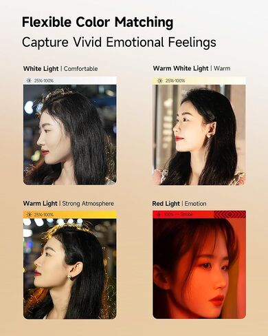 MARTVSEN Magnetic LED Video Light, Portable Multifunctional Camera Light Fill Light, 28W Built-in 5400mAh Rechargeable Battery, CRI 95 2700-6500K Photo Light for Pictures Video Recording in Kuwait