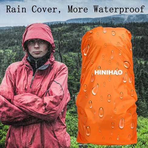 Hiking Backpack with Rain Cover Lightweight Travel Backpack Waterproof Camping Backpack Daypack for Outdoor (70L Black) in Saudi Arabia
