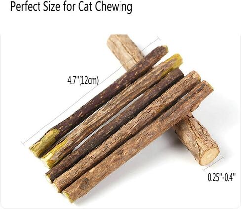 20 قطعة من أعواد مضغ القطط من روزيكلو، عضوية للعناية بالأسنان، أعواد النعناع البري الطبيعية، ألعاب المولي للأسنان للقطط كيتي in Kuwait
