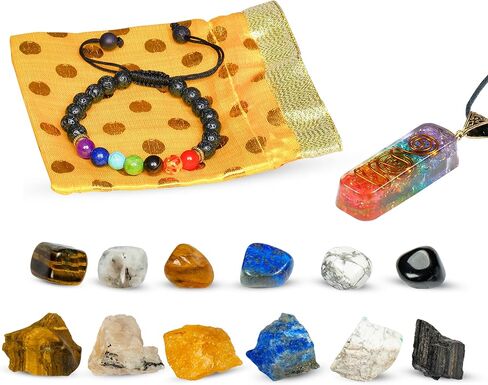 Gemini Crystal Set - Zodiac Crystals - Zodiac Sign - Healing Crystal - Gem Stones Rocks Crystals - Gemini Gifts - Crystal Set - Crystal Gifts - Astrology Gifts for Women - Spiritual Gifts for Women in Kuwait