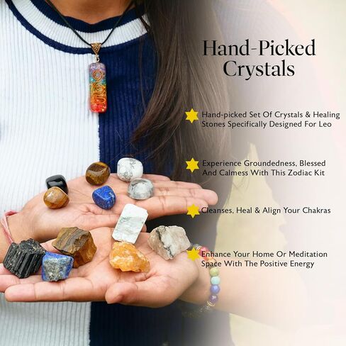 Gemini Crystal Set - Zodiac Crystals - Zodiac Sign - Healing Crystal - Gem Stones Rocks Crystals - Gemini Gifts - Crystal Set - Crystal Gifts - Astrology Gifts for Women - Spiritual Gifts for Women in Kuwait