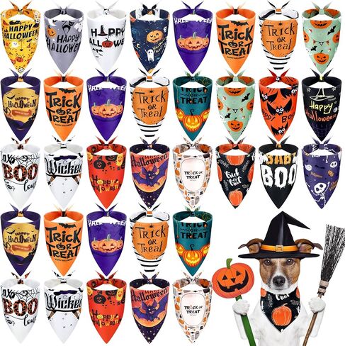 Frienda 20 Pieces Dog Bandana Point Adjustable and Washable Triangle Scarf Kerchiefs Dog Bib Accessories for Small to Medium Puppy Cat(Romantic Patterns) in Kuwait