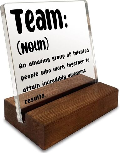 Funny Quotes Desk Sign for Women, Motivational Minimalist Decor Art Acrylic Plaque With Wooden Stand Sign Funny Home Office Desk Sign Gift for Women Friend Cowoker Colleague in Saudi Arabia