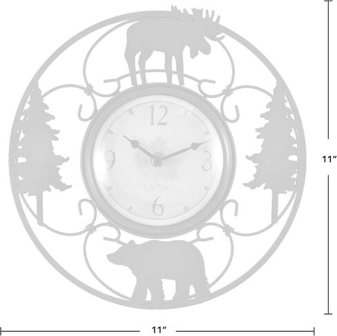 FirsTime & Co. Wildlife Wire Wall Clock, 11", Brown/Black in Saudi Arabia