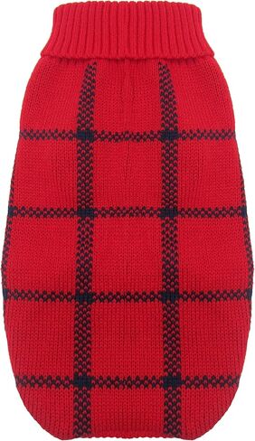 Turtleneck Dog Argyle Sweater for Small Dogs Cat in Kuwait