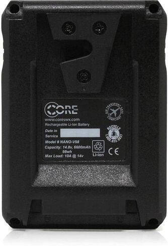 حزمة بطاريات ذكية Core SWX 4 Pack Nano 98Wh 14.8V Micro V-Mount مع شاحن رباعي in Kuwait