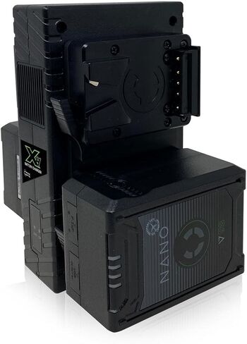 حزمة بطاريات ذكية Core SWX 4 Pack Nano 98Wh 14.8V Micro V-Mount مع شاحن رباعي in Kuwait