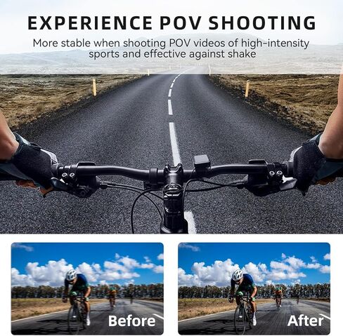 حزام تثبيت على الصدر من Adaptom متوافق مع GoPro Hero 11,10,9,8,7,6,5,4, Hero Session, DJI Osmo Action Cameras أسود in Kuwait