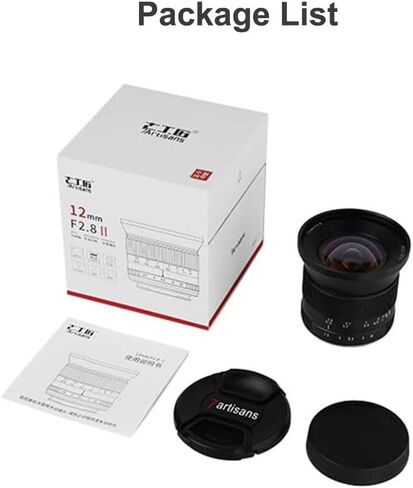 عدسة BAFONGCINE 7artisans 12 مم F2.8 Mark Ⅱ لكاميرات Canon RF Mount، زاوية واسعة للغاية APS-C عدسة كاميرا بدون مرآة بتركيز يدوي لـ Canon EOS R/EOS R3/EOS RP/EOS R5/EOS R6 in Kuwait