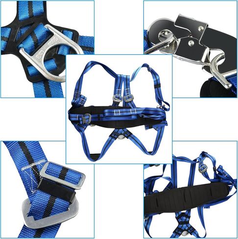 WMLBK Tree Climbing Spike Set, Adjustable Tree Climbing Gear Alloy Steel Pole Climbing Double Spurs Non-Slip Strap Pedal for Climbing, Logging, Hunting, Observation & Outdoor Reaction in Kuwait