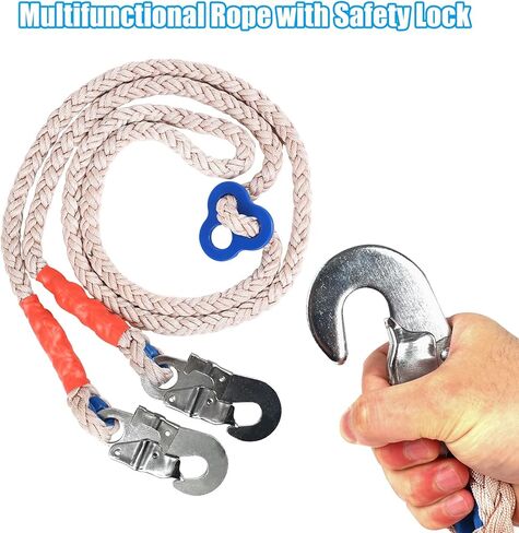 WMLBK Tree Climbing Spike Set, Adjustable Tree Climbing Gear Alloy Steel Pole Climbing Double Spurs Non-Slip Strap Pedal for Climbing, Logging, Hunting, Observation & Outdoor Reaction in Kuwait