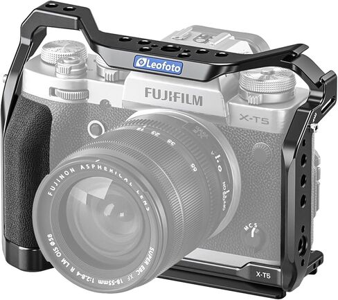 Leofoto X-T5 Camera Cage, for Fujifilm X-T5, ARRI, Cold Shoe, Arca Compatible in Saudi Arabia