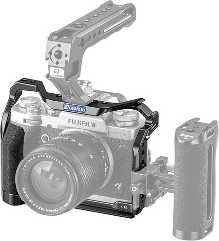 Leofoto X-T5 Camera Cage, for Fujifilm X-T5, ARRI, Cold Shoe, Arca Compatible in Saudi Arabia
