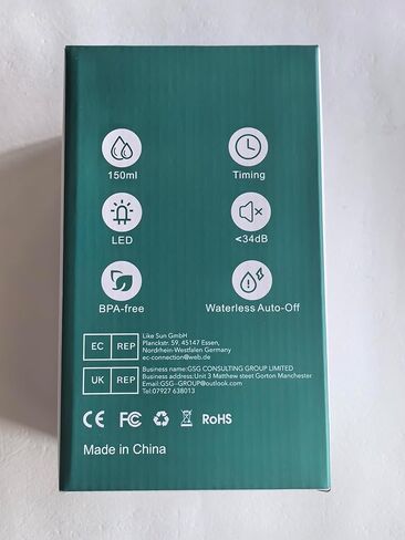 GeeRic Essential Oil Diffuser 150ml, Ultrasonic Air Humidifier Mist Aroma Electric Fragrance with Remote Control 7 Colors Changing Auto Shut Off for Bedroom/Living Room/Spa/Yoga in Kuwait