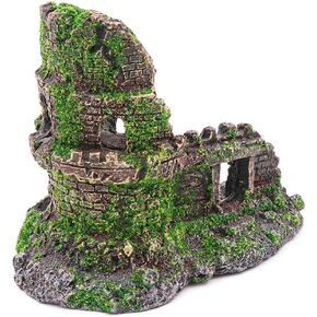 HRRIVE حوض السمك المناظر الطبيعية القلعة الصخور الديكور حجر كهف الأسماك لزينة خزان الأسماك in Kuwait