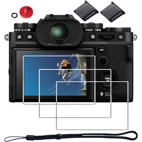 واقي شاشة YARREL لهاتف Fujifilm X-T5 XT5 من الزجاج المقسى مصمم لـ FUJI X-T5 XT5 طبقة صلبة مضادة للخدش غطاء عرض ساخن زر تحرير المصراع in Kuwait