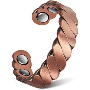 MagVIVACE Copper Ring for Women Men for Arthritis and Joints, Pure Copper Magnetic Therapy Ring for Pain Relief, 3500 Gauss Magnet(CPR-0967) in Kuwait