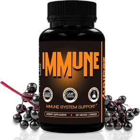 Z Zealthy Life Immune Support Supplement, Elderberry Capsules with Vitamin D3, Vitamin C and Zinc for Immune Support, Immune Boosters for Adults in Saudi Arabia