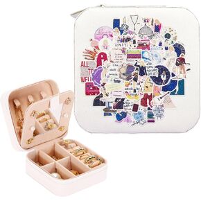 ATIMIGO Eras Singer TayTay Travel Jewelry Box Portable Jewelry Case TS Merchandise Singer Merch Gifts for Fans in Kuwait