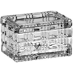 Barski Cut Crystal Large Rectangle Jewelry Box/Candy Box, 5." Long, Made in Europe in Saudi Arabia