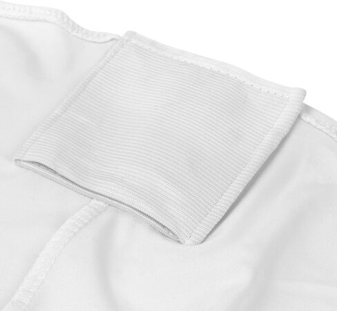 Lann's Linens 10 قطع من أغطية الكراسي القابلة للطي من الألياف اللدنة البيضاء لحفلات الزفاف والحفلات والولائم in Kuwait