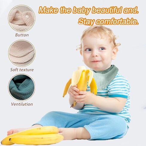 TourKing Baby Bibs 10 Pack Baby Bandana Drool Bibs in Kuwait