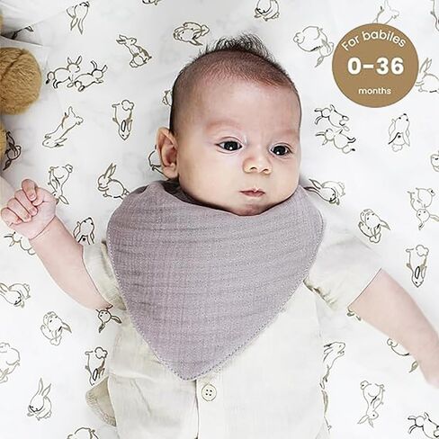 TourKing Baby Bibs 10 Pack Baby Bandana Drool Bibs in Kuwait