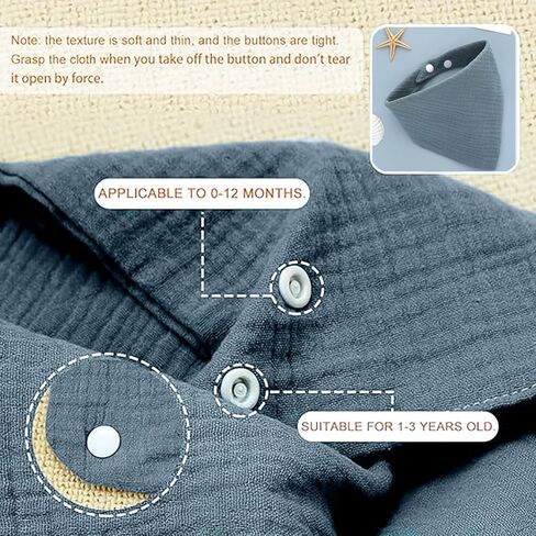 TourKing Baby Bibs 10 Pack Baby Bandana Drool Bibs in Kuwait