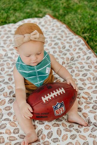 Copper Pearl Essentials Bundle | Baby Burp Cloth Large 21"x10" Premium Absorbent Triple Layer 3 Pack | Baby Bandana Drool Bibs for Drooling and Teething 4 Pack | Binky Clip 3 Pack | Blitz in Saudi Arabia