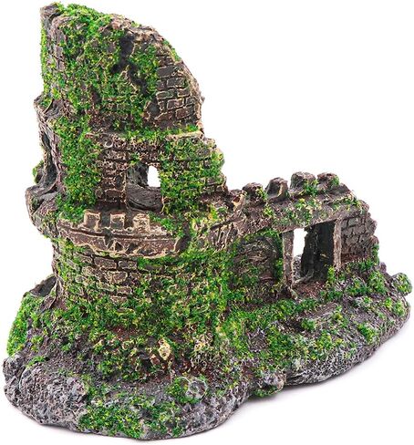 HRRIVE حوض السمك المناظر الطبيعية القلعة الصخور الديكور حجر كهف الأسماك لزينة خزان الأسماك in Kuwait