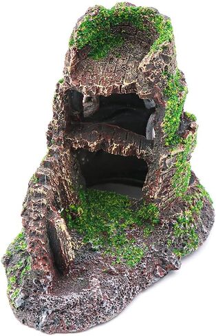 HRRIVE حوض السمك المناظر الطبيعية القلعة الصخور الديكور حجر كهف الأسماك لزينة خزان الأسماك in Kuwait