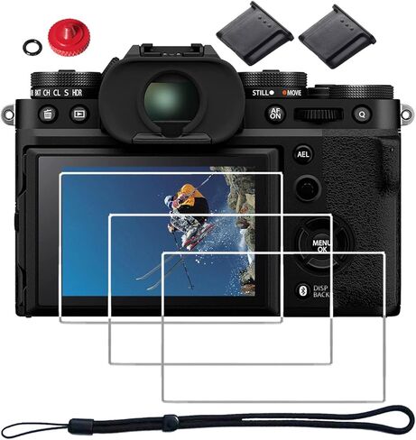 واقي شاشة YARREL لهاتف Fujifilm X-T5 XT5 من الزجاج المقسى مصمم لـ FUJI X-T5 XT5 طبقة صلبة مضادة للخدش غطاء عرض ساخن زر تحرير المصراع in Kuwait