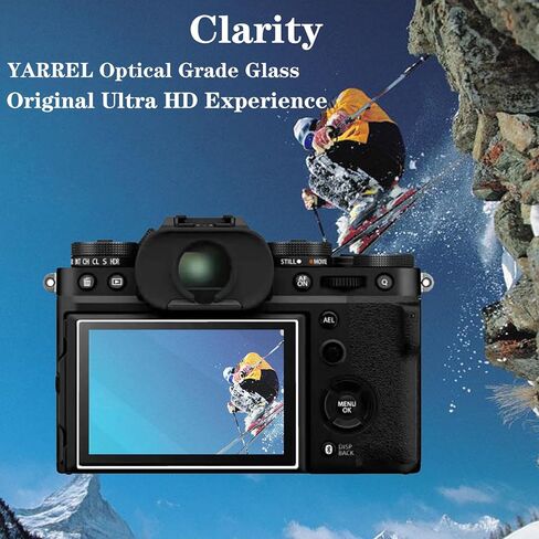 واقي شاشة YARREL لهاتف Fujifilm X-T5 XT5 من الزجاج المقسى مصمم لـ FUJI X-T5 XT5 طبقة صلبة مضادة للخدش غطاء عرض ساخن زر تحرير المصراع in Kuwait