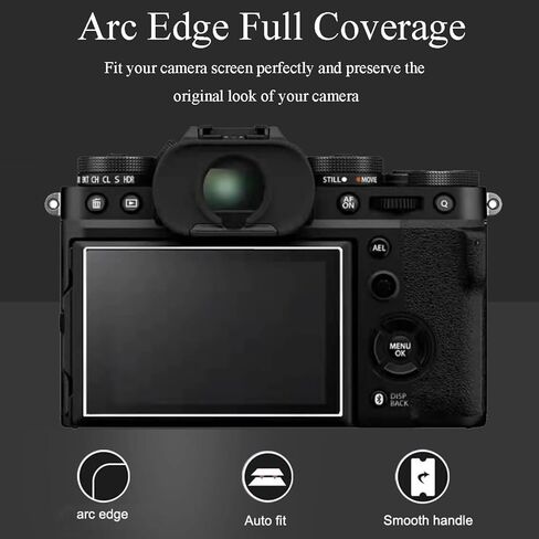 واقي شاشة YARREL لهاتف Fujifilm X-T5 XT5 من الزجاج المقسى مصمم لـ FUJI X-T5 XT5 طبقة صلبة مضادة للخدش غطاء عرض ساخن زر تحرير المصراع in Kuwait