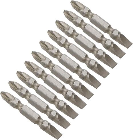 Rannb Double Head Screwdriver Bits PH2/SL6 1/4 Inch Hex Shank Phillips/Slotted Double Ended Screwdriving Bit Set 2-inch Length-10pcs in Saudi Arabia