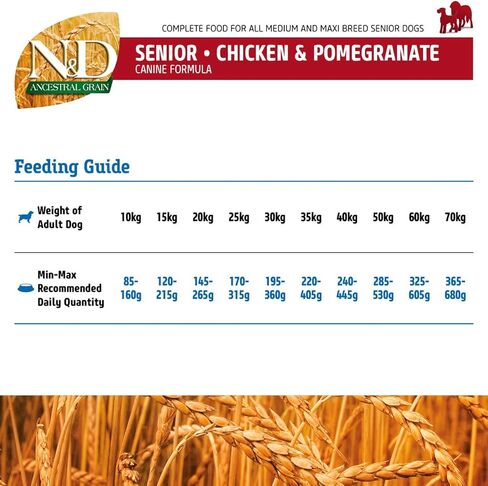 Farmina CHICKEN&POMEGRANATE SENIOR MEDIUM & MAXI DOG 2.5 Kg in Kuwait