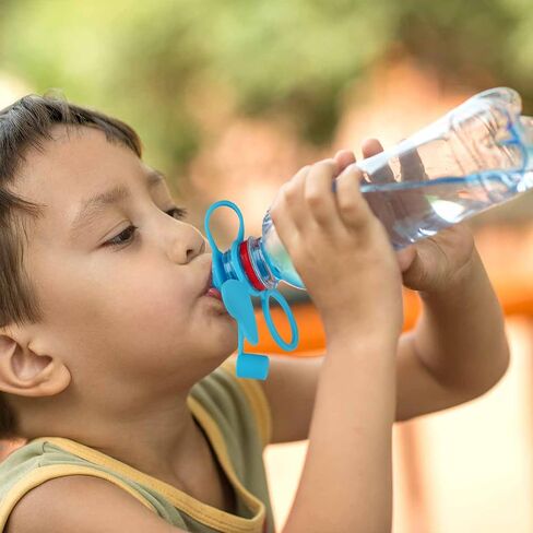 ادريلا عبوة من 4 قطع من محول فوهة شرب علوية لزجاجات المياه، فوهة زجاجة مياه مضادة للانسكاب، غطاء زجاجة مياه بديل للاطفال والكبار in Kuwait